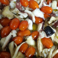 みやん555's cooksnap of when they made タコとトマトとキノコのアヒージョ.