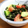 ｍａｈａ's cooksnap of when they made ヘルシー♪わかめトマトの中華風サラダ.