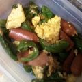 のりこったん's cooksnap of when they made ウインナーとピーマンの卵炒め.