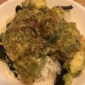 ディナーカレー's cooksnap of when they made 簡単！濃厚アボカドカルボナーラ丼★.