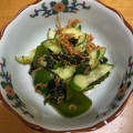 もも☆ピピ's cooksnap of when they made きゅうりとわかめの酢の物.