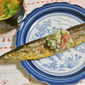 mmameco's cooksnap of when they made さんまの塩焼きに、たまにこんな大根おろし.