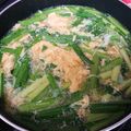 うぅこちゃん's cooksnap of when they made ニラと卵のお味噌汁・ニラ玉味噌汁.