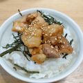 churu's cooksnap of when they made すぐできて簡単♪簡単焼き鳥丼.