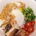 おうちゃん母さん's cooksnap of when they made 鯖缶と納豆のうどん.