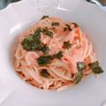すぬ♥'s cooksnap of when they made たらこスパゲティー.