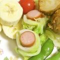 mmameco's cooksnap of when they made お弁当のすき間に♪ロール白菜ウインナー.