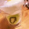 67luna's cooksnap of when they made おうちカフェ❤️キウイクリームソーダ✨.