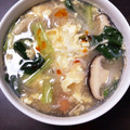Ｕya's cooksnap of when they made きのこと白滝の酸辣湯麺風.