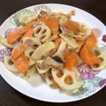クックV14U7F☆'s cooksnap of when they made レンコンとエリンギのコンソメ炒め.