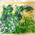 しゃぶしゃぶ肉's cooksnap of when they made 離乳食、幼児食に！とっても便利冷凍小松菜.