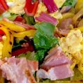 よーよー1970's cooksnap of when they made キャベツと炒り卵のサラダ.