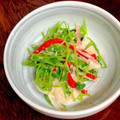 ルぴあ's cooksnap of when they made 豆苗とカニカマのワサビマヨ.