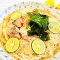 ももちゃんのれしぴ's cooksnap of when they made すだちとワカメのひやむぎ.