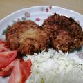 くぅちゃん0218's cooksnap of when they made 柔らかジューシー☆洋食屋さんのメンチカツ.