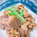 ☆３匹の子ぶた☆'s cooksnap of when they made ご飯が進む！豚こんにゃくゴマ味噌バター.