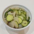 ゆにこーん☆'s cooksnap of when they made らっきょ漬けにきゅうりで✿楽々酢の物.