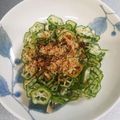 あたりめっこ's cooksnap of when they made 生オクラのおかか和え…粘り半端ない.