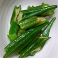 クックH86AFM☆'s cooksnap of when they made 白だしであっさり副菜⭐オクラのお浸し⭐.