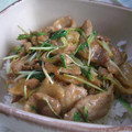 kisaragicats's cooksnap of when they made ☆水菜と豚肉のマヨ醤油☆丼でもおいしい！.