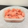 ☆こまっと☆'s cooksnap of when they made スイカのカットの方法。.