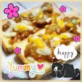 海理ママ's cooksnap of when they made リメイク＊カレーチーズトースト.