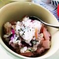 ひらたん0607's cooksnap of when they made 色鮮やか、柴漬け簡単チャーハン.