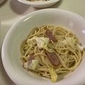 papikun's cooksnap of when they made キャベツとウインナーの白だし和風パスタ.