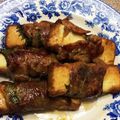 クックFQWH28☆'s cooksnap of when they made 厚揚げと大葉のさっぱりポン酢肉巻き.