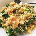 ka_min☆'s cooksnap of when they made 低糖質☆カリフラワーライスの海老炒飯！.