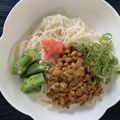 sysrh's cooksnap of when they made 白だしで、簡単めんたい納豆うどん.