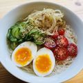 azbjbn's cooksnap of when they made 鶏がらスープで簡単☆夏の冷たい汁ビーフン.