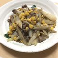 フジぽん's cooksnap of when they made 学校給食の牛肉とごぼうのソテー✽.