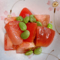 虎徹のママ's cooksnap of when they made 5分で簡単！トマトと枝豆のからしマリネ.
