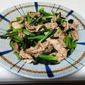 Yukiまむ's cooksnap of when they made 小松菜と豚肉のオイスターソース炒め.