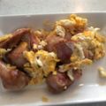 フランクフルトJr's cooksnap of when they made 子供が好きそうウインナー玉子.