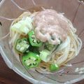 ブルちゃん☆'s cooksnap of when they made 夏にさっぱりとろろオクラそうめん.
