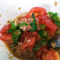 K96's cooksnap of when they made トマトとオクラのツナ和風あえ.