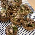 ねみねみ's cooksnap of when they made マッシュルームのアンチョビ詰めグリル.