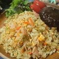 虹色♪︎ちゅーりっぷ's cooksnap of when they made パラパラ簡単♪豆苗チャーハン.