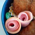 なっちｬﾝ's cooksnap of when they made 簡単お弁当♡ハムでクルクルローズ(薔薇).