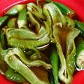 つかけい's cooksnap of when they made 茄子ピーマンの揚げ焼き浸し♪レンチン出汁.