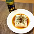 toshi♫'s cooksnap of when they made 豆腐としらすと一味唐辛子（七味唐辛子）.