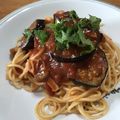 jakomama's cooksnap of when they made 222、なすとベーコンのトマトパスタ♪.