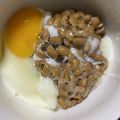 よーよー1970's cooksnap of when they made 毎日の納豆●温泉玉子と.