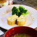 Harumie's cooksnap of when they made 明石焼き風味のだし巻き卵焼き.