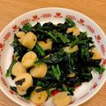yuka119's cooksnap of when they made ほうれん草とウインナーコーン炒め.