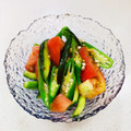 あっこ姉's cooksnap of when they made 簡単☆きゅうりとオクラの白だしトマト.