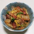 もぐ・ω・くま's cooksnap of when they made 【副菜】白菜とベーコンのおかか和え.