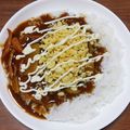 ロビくま's cooksnap of when they made ウマ〜い♫カレーに天かすとマヨネーズ♫.